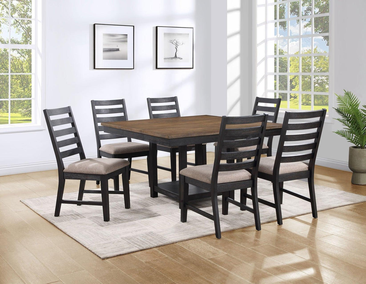 Harington 6-Piece Dining Set(Table,Bench & 4 Side Chairs) by Steve Silver at Eve Furniture