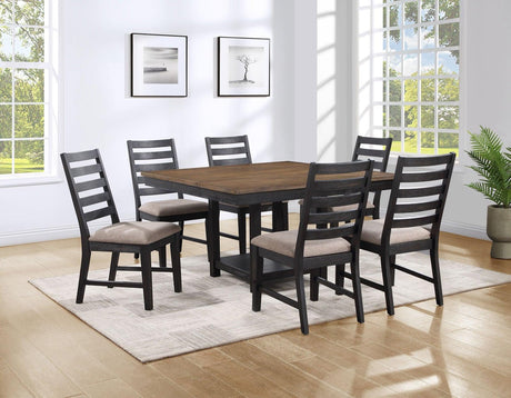 Harington 6-Piece Dining Set(Table,Bench & 4 Side Chairs) by Steve Silver at Eve Furniture