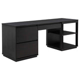 Harkes Coffee Bean 75-inch 3-drawer Computer Desk with Adjustable Shelf by Coaster at Eve Furniture
