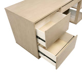 Harkes Light Elm 75-inch 3-drawer Computer Desk with Adjustable Shelf by Coaster at Eve Furniture