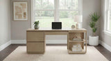 Harkes Light Elm 75-inch 3-drawer Computer Desk with Adjustable Shelf by Coaster at Eve Furniture