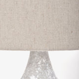 Harlan (30.5"H) Beige-Toned Fabric Shade Gray Concrete Base Table Lamp by Mercana at Eve Furniture