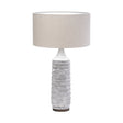 Harlan (30.5"H) Beige-Toned Fabric Shade Gray Concrete Base Table Lamp by Mercana at Eve Furniture