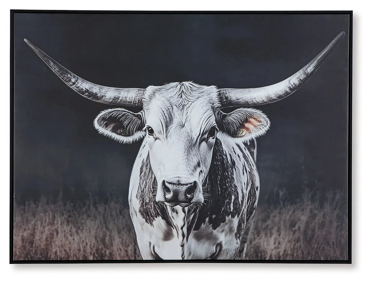 Harlandale Black/White/Brown Wall Art by Ashley at Eve Furniture