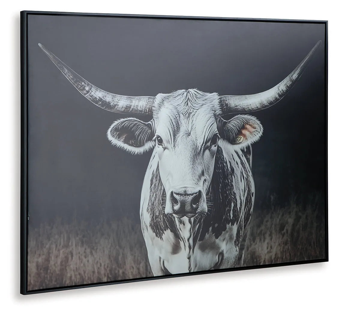Harlandale Black/White/Brown Wall Art by Ashley at Eve Furniture