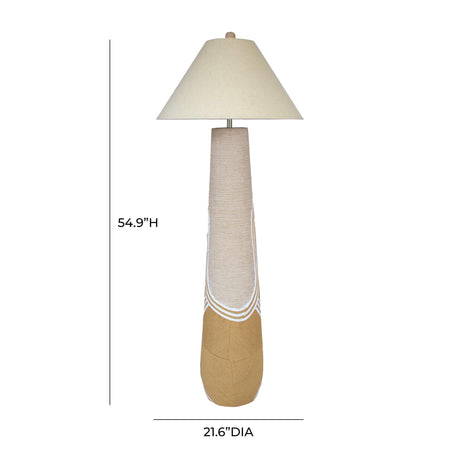 Harlee Natural Woven Floor Lamp by TOV Furniture at Eve Furniture