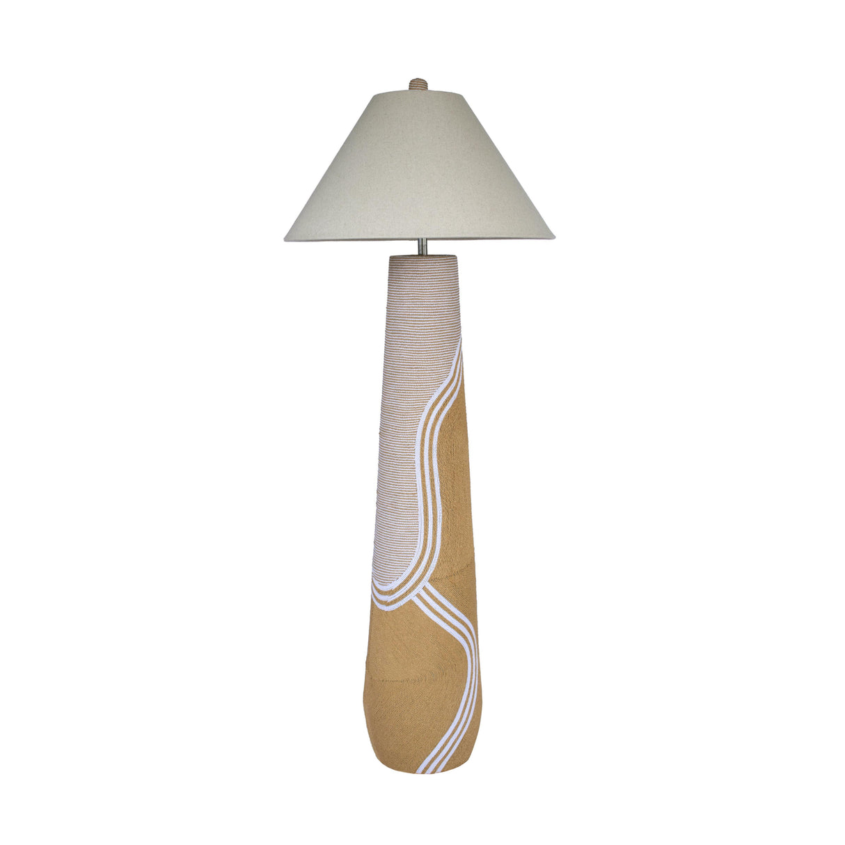 Harlee Natural Woven Floor Lamp by TOV Furniture at Eve Furniture