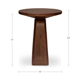 Harley Dark Brown Side Table by Moe's Home at Eve Furniture