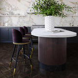 Harley Velvet Stool by TOV Furniture at Eve Furniture