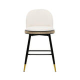 Harley Velvet Stool by TOV Furniture at Eve Furniture