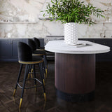 Harley Velvet Stool by TOV Furniture at Eve Furniture