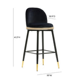 Harley Velvet Stool by TOV Furniture at Eve Furniture