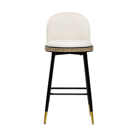 Harley Velvet Stool by TOV Furniture at Eve Furniture