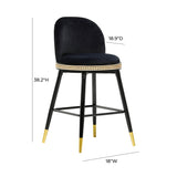 Harley Velvet Stool by TOV Furniture at Eve Furniture