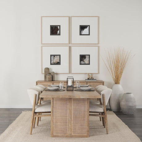 Harmonic V by Mercana Studio a Hand Embellished Textured Framed Art Print Matted under Glass by Mercana at Eve Furniture