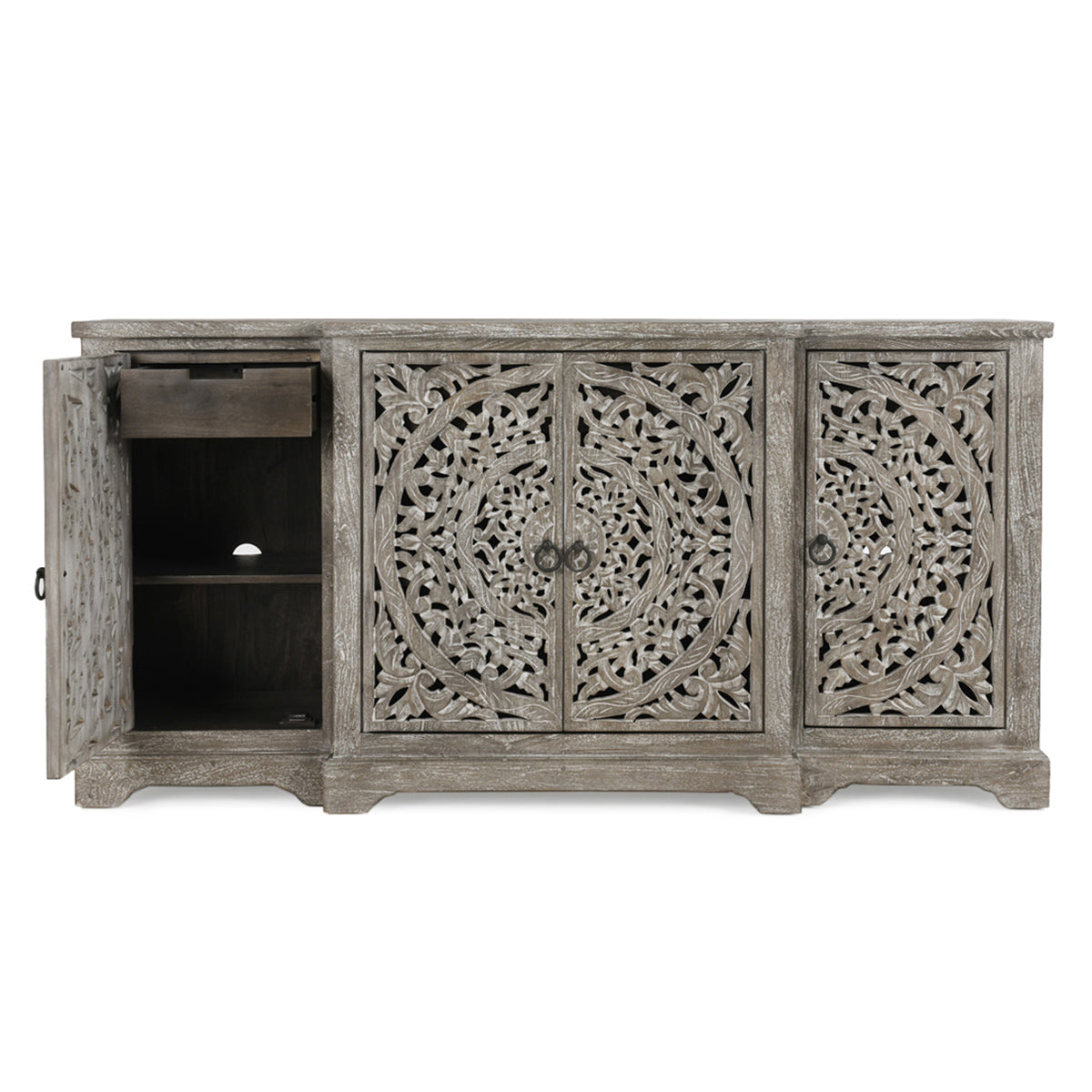 Harmony 4 Door Cabinet - Vintage Gray by Classic Home at Eve Furniture