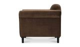 Harmony Accent Chair Dark Brown Faux Mohair by Moe's Home at Eve Furniture