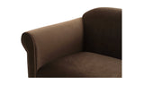 Harmony Accent Chair Dark Brown Faux Mohair by Moe's Home at Eve Furniture