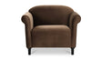 Harmony Accent Chair Dark Brown Faux Mohair by Moe's Home at Eve Furniture