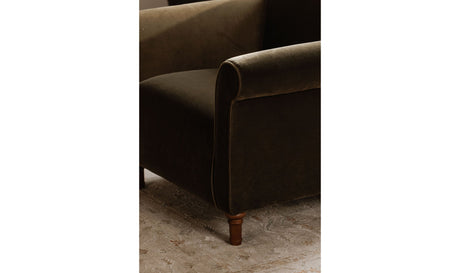 Harmony Accent Chair Dark Green Faux Mohair by Moe's Home at Eve Furniture