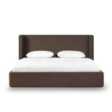 Harmony Chocolate Brown Performance Chenille King Bed by TOV Furniture at Eve Furniture