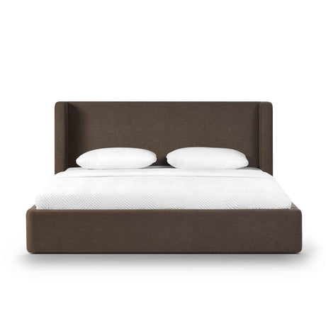 Harmony Chocolate Brown Performance Chenille King Bed by TOV Furniture at Eve Furniture