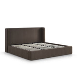 Harmony Chocolate Brown Performance Chenille King Bed by TOV Furniture at Eve Furniture