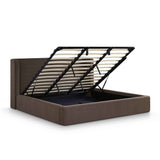 Harmony Chocolate Brown Performance Chenille King Bed by TOV Furniture at Eve Furniture