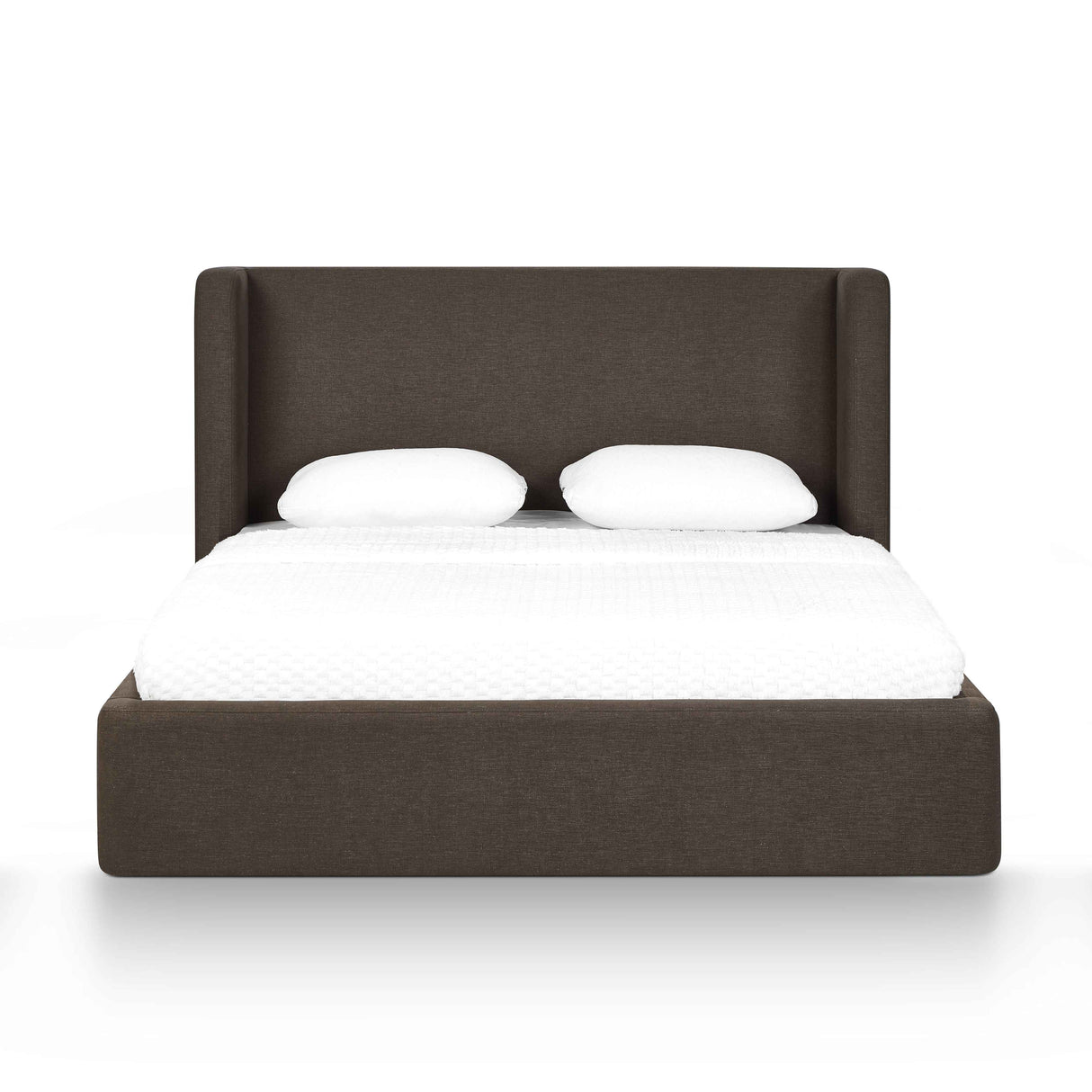 Harmony Chocolate Brown Performance Chenille Queen Bed by TOV Furniture at Eve Furniture