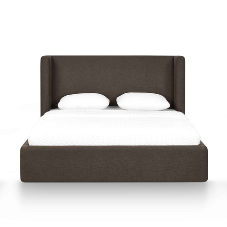 Harmony Chocolate Brown Performance Chenille Queen Bed by TOV Furniture at Eve Furniture