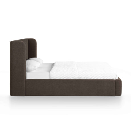 Harmony Chocolate Brown Performance Chenille Queen Bed by TOV Furniture at Eve Furniture