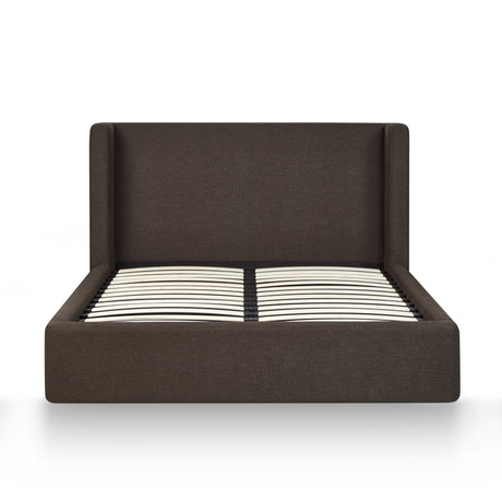 Harmony Chocolate Brown Performance Chenille Queen Bed by TOV Furniture at Eve Furniture