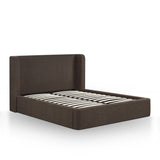 Harmony Chocolate Brown Performance Chenille Queen Bed by TOV Furniture at Eve Furniture