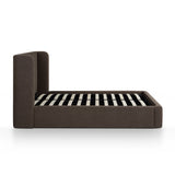 Harmony Chocolate Brown Performance Chenille Queen Bed by TOV Furniture at Eve Furniture
