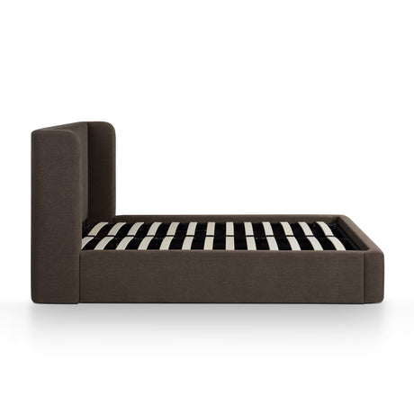Harmony Chocolate Brown Performance Chenille Queen Bed by TOV Furniture at Eve Furniture