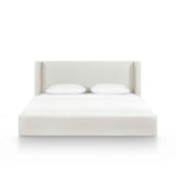 Harmony Cream Performance Chenille King Bed by TOV Furniture at Eve Furniture