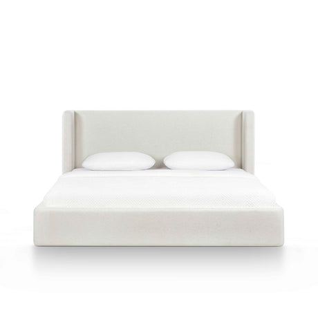Harmony Cream Performance Chenille King Bed by TOV Furniture at Eve Furniture