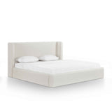 Harmony Cream Performance Chenille King Bed by TOV Furniture at Eve Furniture