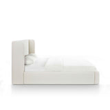 Harmony Cream Performance Chenille King Bed by TOV Furniture at Eve Furniture