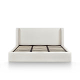 Harmony Cream Performance Chenille King Bed by TOV Furniture at Eve Furniture
