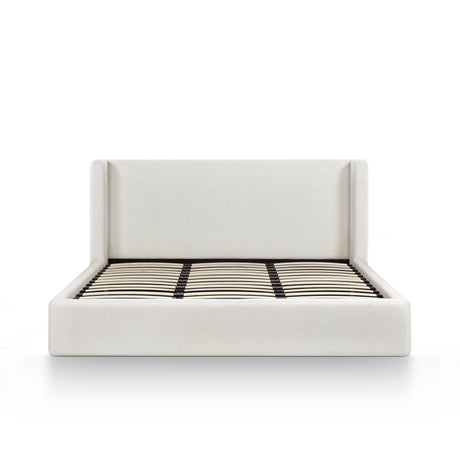 Harmony Cream Performance Chenille King Bed by TOV Furniture at Eve Furniture