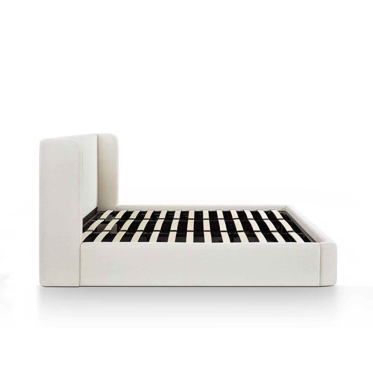 Harmony Cream Performance Chenille King Bed by TOV Furniture at Eve Furniture