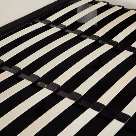 Harmony Cream Performance Chenille King Bed by TOV Furniture at Eve Furniture