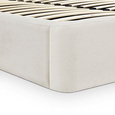Harmony Cream Performance Chenille Queen Bed by TOV Furniture at Eve Furniture