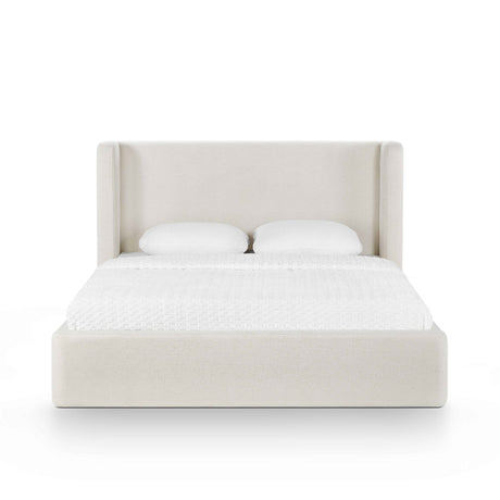 Harmony Cream Performance Chenille Queen Bed by TOV Furniture at Eve Furniture
