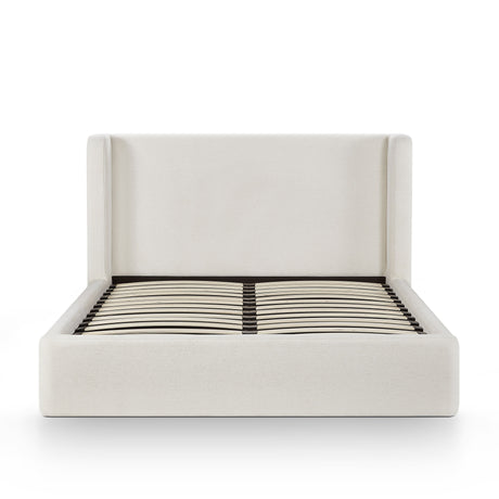 Harmony Cream Performance Chenille Queen Bed by TOV Furniture at Eve Furniture