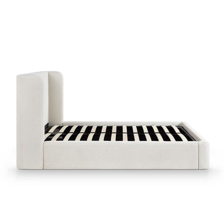 Harmony Cream Performance Chenille Queen Bed by TOV Furniture at Eve Furniture