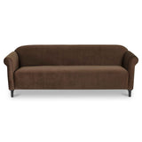 Harmony Dark Brown Faux Mohair Sofa by Moe's Home at Eve Furniture