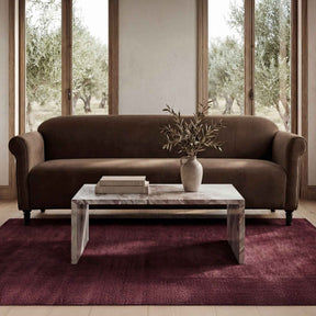 Harmony Dark Brown Faux Mohair Sofa by Moe's Home at Eve Furniture