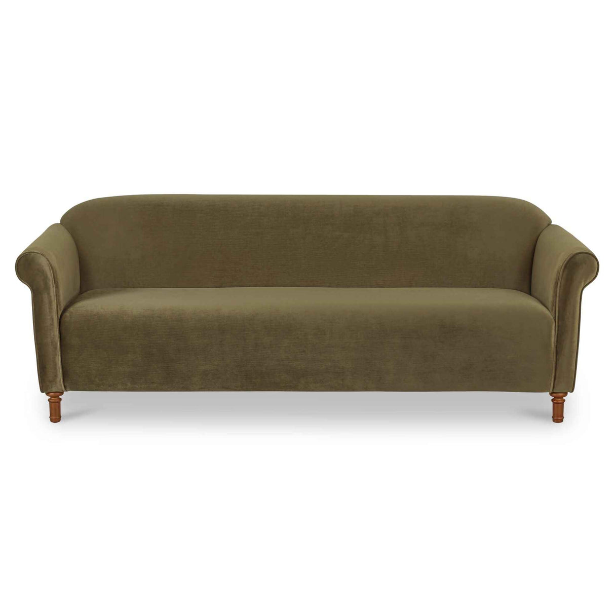 Harmony Dark Green Faux Mohair Sofa by Moe's Home at Eve Furniture